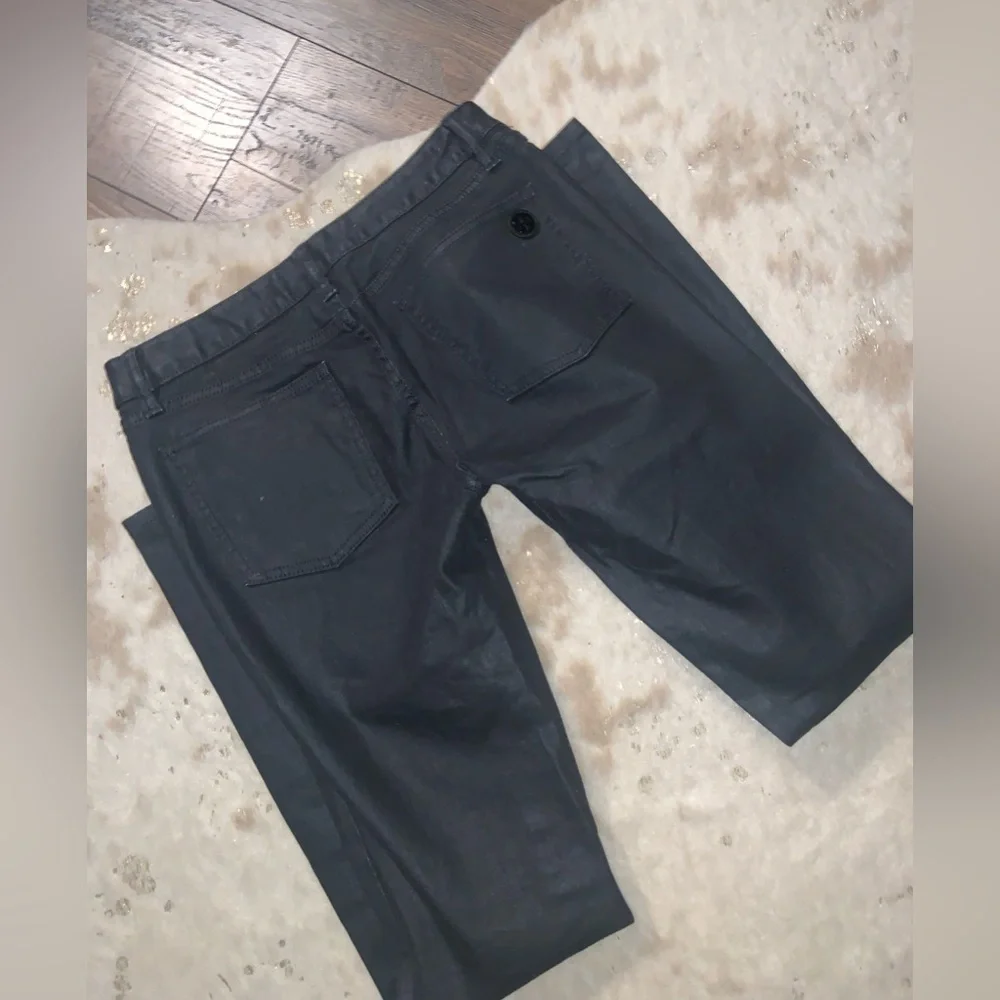 Tory burch designer ny super skinny black denim pant preppy spring  logo classic